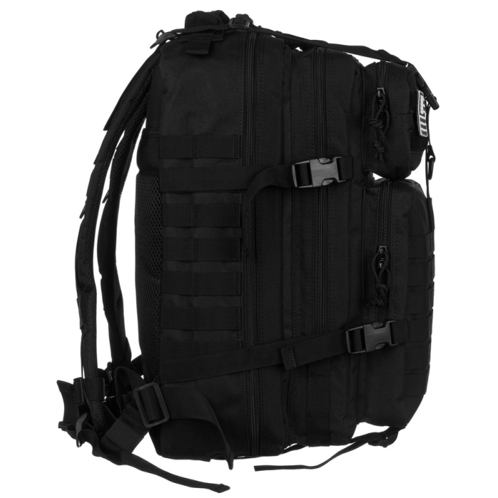 Rucsac militar tactic mare, fabricat din nailon negru - Peterson PTR-PTN BL096-8090 BLACK [8]