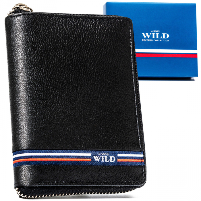 Portofel barbati din piele naturala Always Wild PTR-N4Z-GV-2756 BL [11]