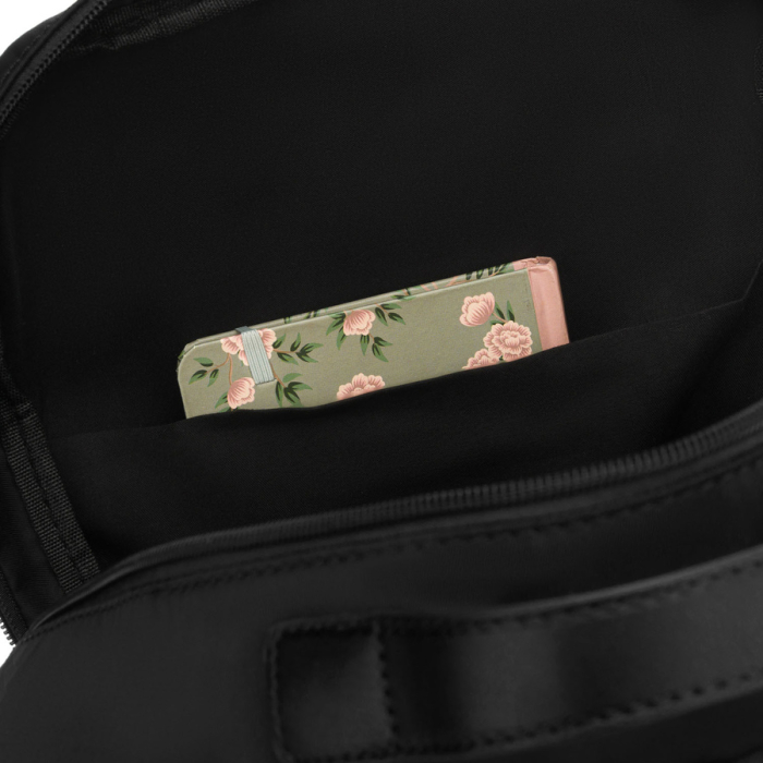 Rucsac negru din nailon pentru femei cu curea de bagaj - Peterson PTR-PTN JN-09-0047 BLACK [11]