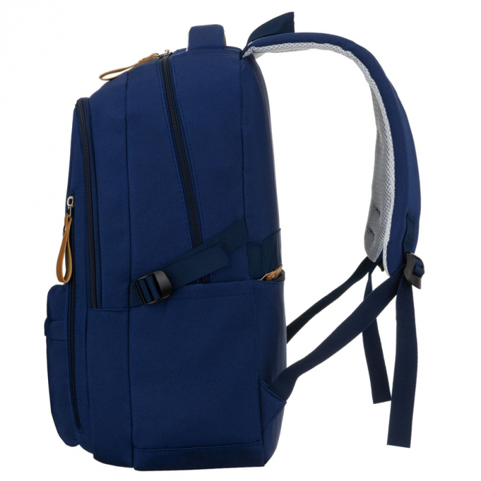 Rucsac școlar pentru copii din poliester bleumarin cu compartiment pentru laptop - Peterson PTR-PTN BHX-01-9266 Navy [5]