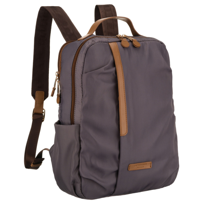 Rucsac gri pentru femei cu bretele reglabile și închidere cu fermoar - Peterson PTR-PTN JN-09-0085 GRAY [1]