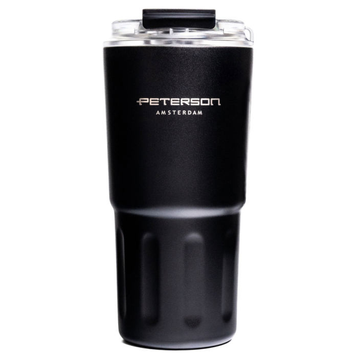 Cană termică din oțel inoxidabil, neagră - Peterson PTR-PTN KT-01-600 BLACK [2]