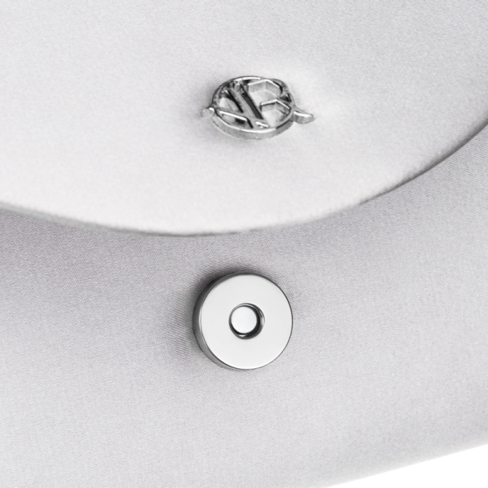 Geantă elegantă de damă, de culoare argintie, confecționată din material sintetic și închisă cu o clemă magnetică - Rovicky PTR-R-XS029-3-0795 SILVE [5]