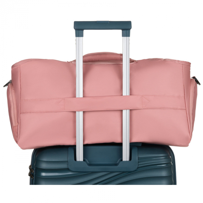 Geantă de voiaj sport din poliester roz cu închidere cu fermoar - Peterson PTR-PTN 24480 D.PINK-D.P [4]