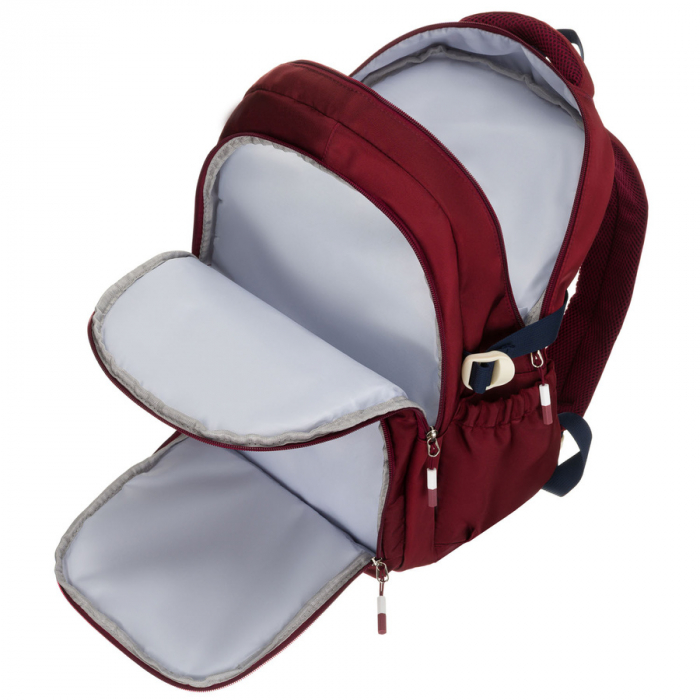 Rucsac școlar din poliester bordo cu , curele laterale - Peterson PTR-PTN 8594-1402 BORDO [9]