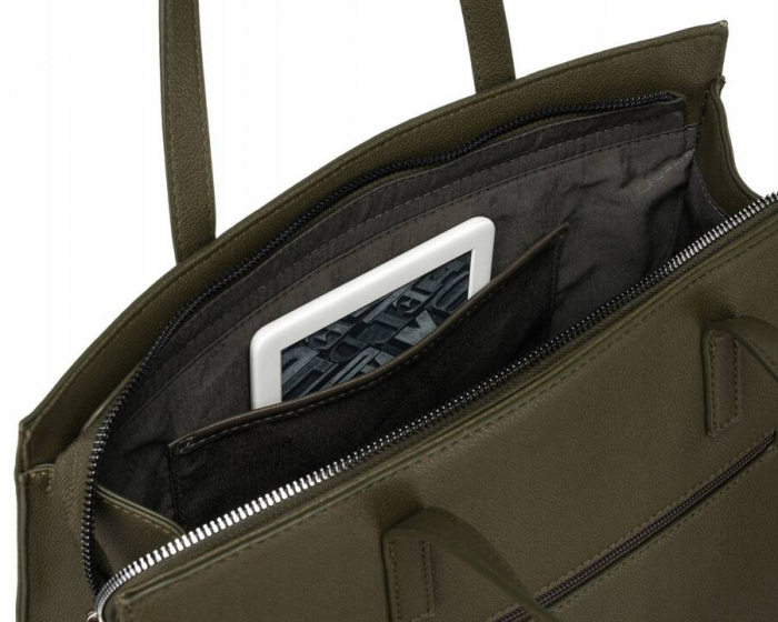 Geanta de mana mare de dama din piele ecologica - David Jones PTR-CH21081 KHAKI [5]