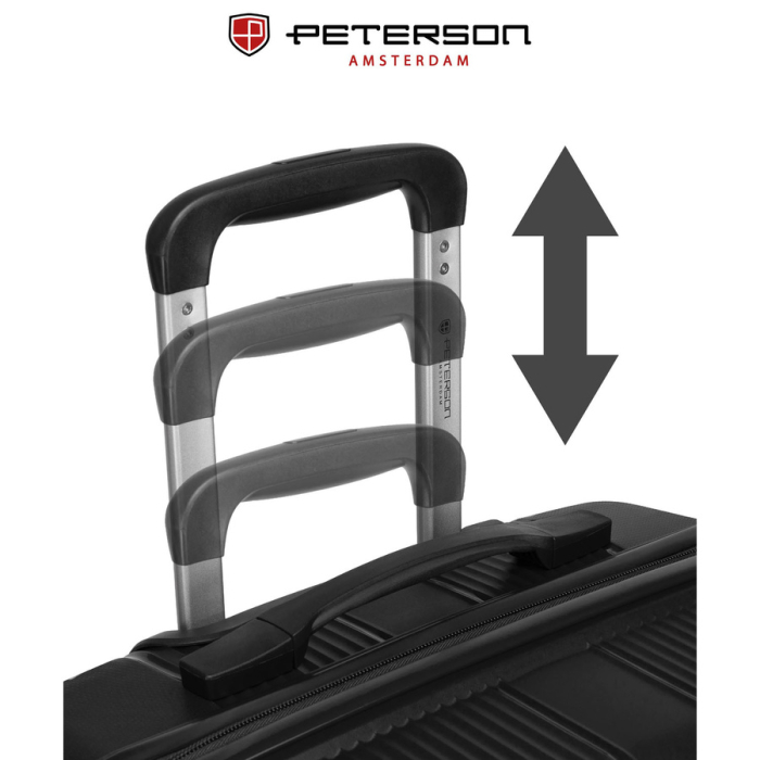 Valiză mare de călătorie neagră cu carcasă impermeabilă - Peterson PTR-PTN PP-09-W-L-1549 B [12]
