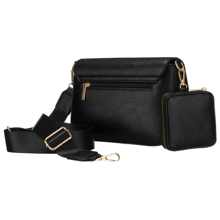 Geantă de umăr neagră pentru femei din piele ecologică cu husă inclusă - Peterson PTN TOR-ALE-22-5128 [3]