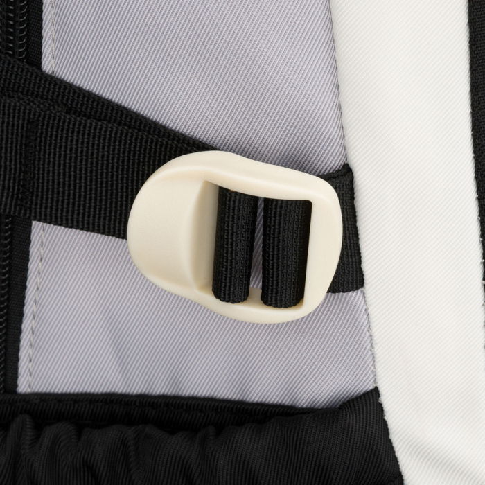 Ghiozdan școlar alb-negru din poliester cu o husă suplimentară practică - Peterson PTR-PTN 8603-1310 BLACK [12]