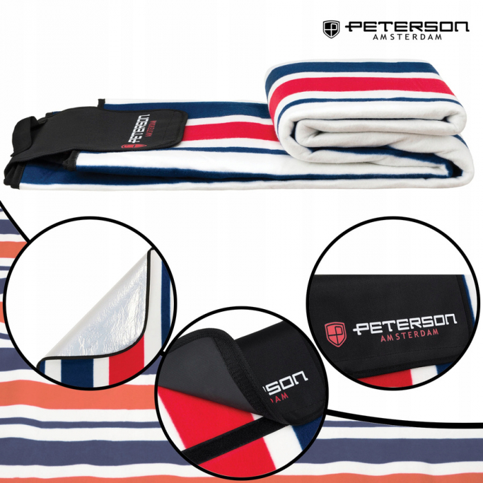 Pătură de picnic din material textil cu izolație impermeabilă - Peterson PTR-PTN KOC4-8330 NAVY R [5]