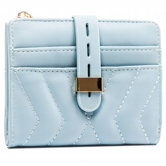 Portofel de dama din piele ecologica cu insert card - 4U Cavaldi PTR-2303A-8352 BLU [1]
