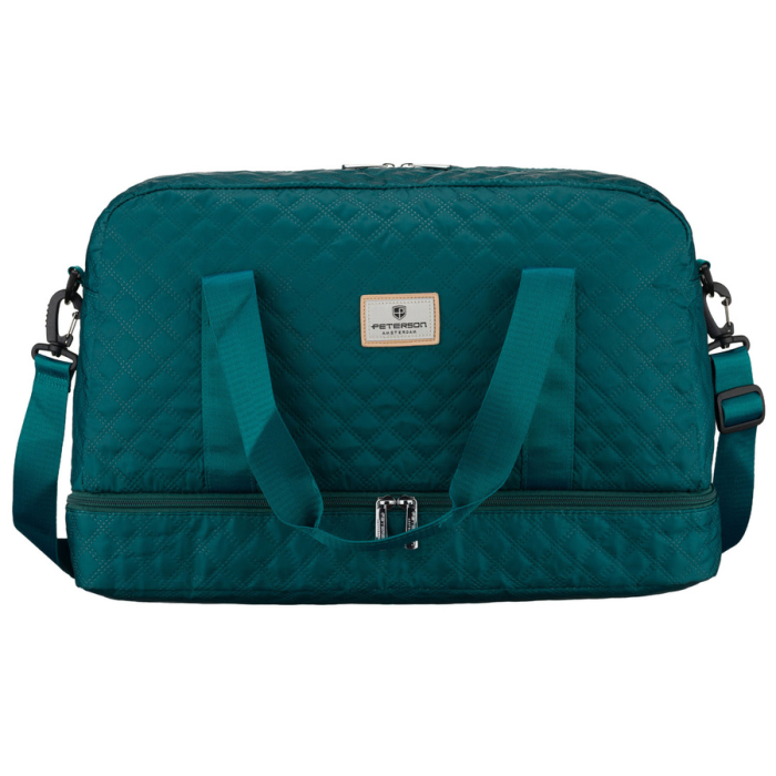 Geantă de antrenament verde, cu două compartimente, din poliester - Peterson PTR-PTN PIK-01-8557 TURQ [3]
