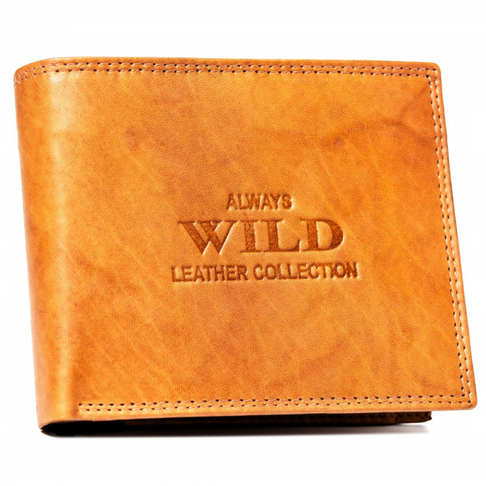 Portofel barbati din piele naturala Always Wild PTR-AW-N7-MAL-0172 TAN [2]