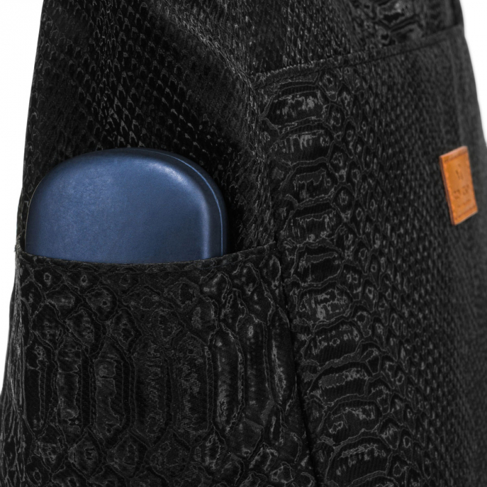 Geantă mare de damă din poliester, neagră - Rovicky PTR-R-TZ-01-2400 BLACK W [7]