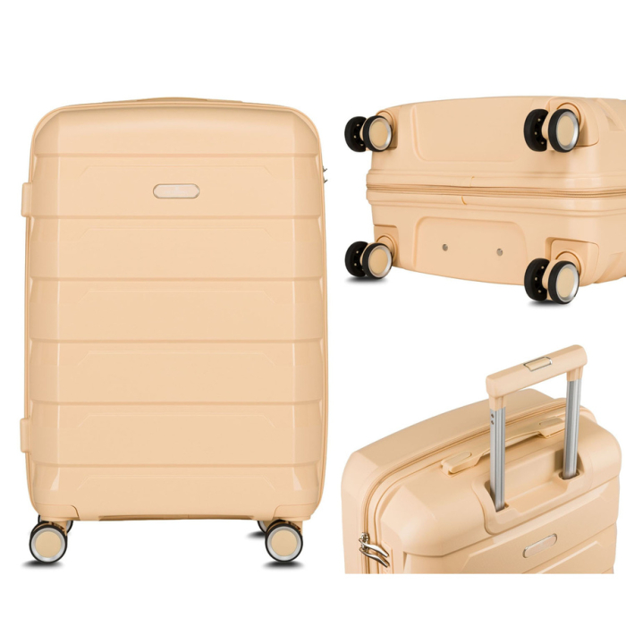 Set de valize bej din polipropilenă cu mânere extensibile - Peterson PTR-PTN HPP-01-SET3-1839 [5]