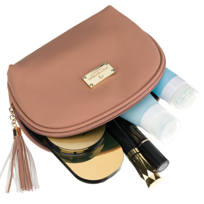 Geantă cosmetică din material sintetic, de culoare bej, cu un singur compartiment și închidere cu fermoar - Peterson PTR-PTN KOS-DA-9P-3262 B [8]