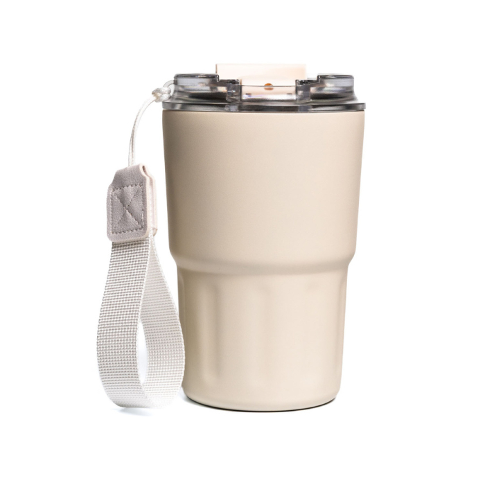 Cană termică bej din oțel inoxidabil cu pereți dubli - Peterson PTR-PTN KT-01-360 BEIGE [3]