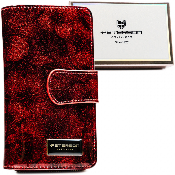 Portofel dama din piele naturala Peterson PTR-PTN PS116-FDS RED [1]