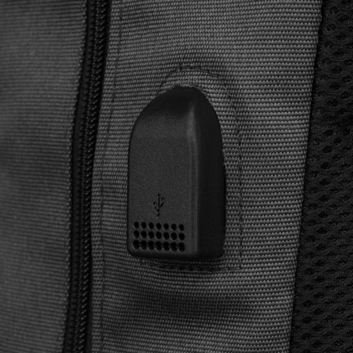 Rucsac cu două compartimente de culoare gri pentru un laptop de 15 inchi - Peterson PTR-PTN 77713-6715 GR [10]