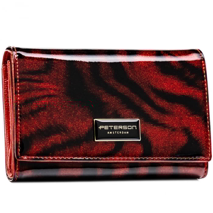 Portofel din piele pentru femei Peterson PTR-PTN PS112-TDS RED [2]