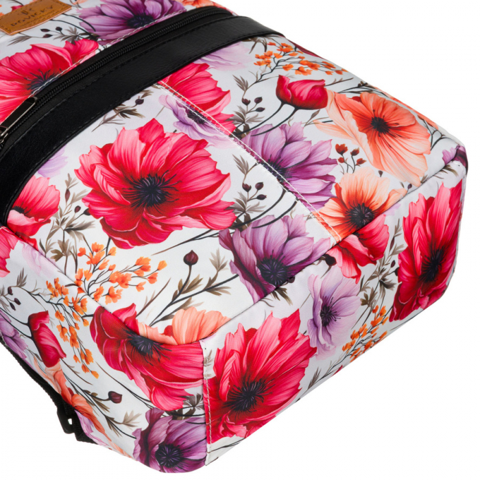 Rucsac de damă cu imprimeu floral multicolor și bretele reglabile - Rovicky PTR-R-PL15601-8916 11 [10]