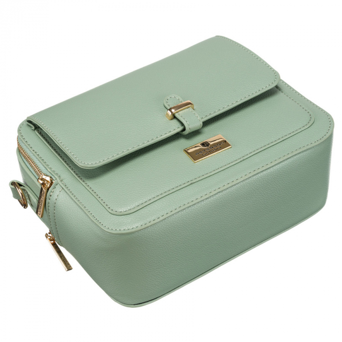Geantă de damă la modă, de culoare verde, din piele ecologică - Peterson PTR-PTN TOR-ALE-21 KH [11]