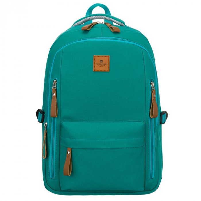 Rucsac școlar verde pentru copii, din poliester, cu bretele reglabile - Peterson PTR-PTN BHX-01-9259 Gree [2]