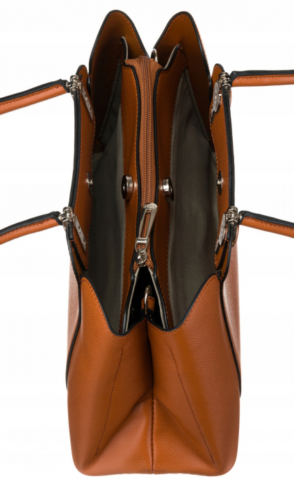 Geanta de dama incapatoare din piele ecologica - Flora&Co PTR-F2581 CAMEL [6]