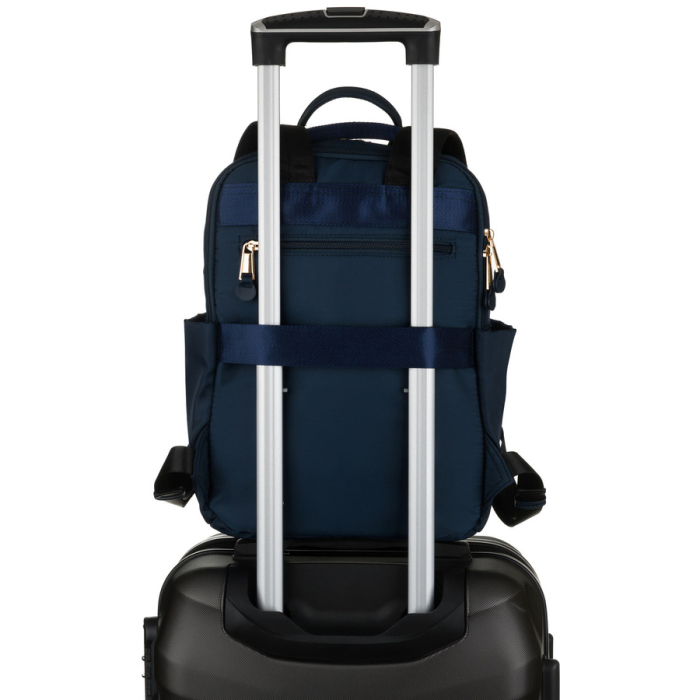 Rucsac de damă bleumarin din nylon cu bretele reglabile și închidere cu fermoar - Peterson PTR-PTN JN-08-9997 NAVY [8]