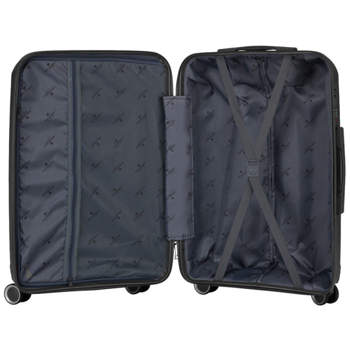 Valiză mică de cabină din polipropilenă, de culoare gri - Peterson PTR-PTN HPP-01-W-S-1808 [10]