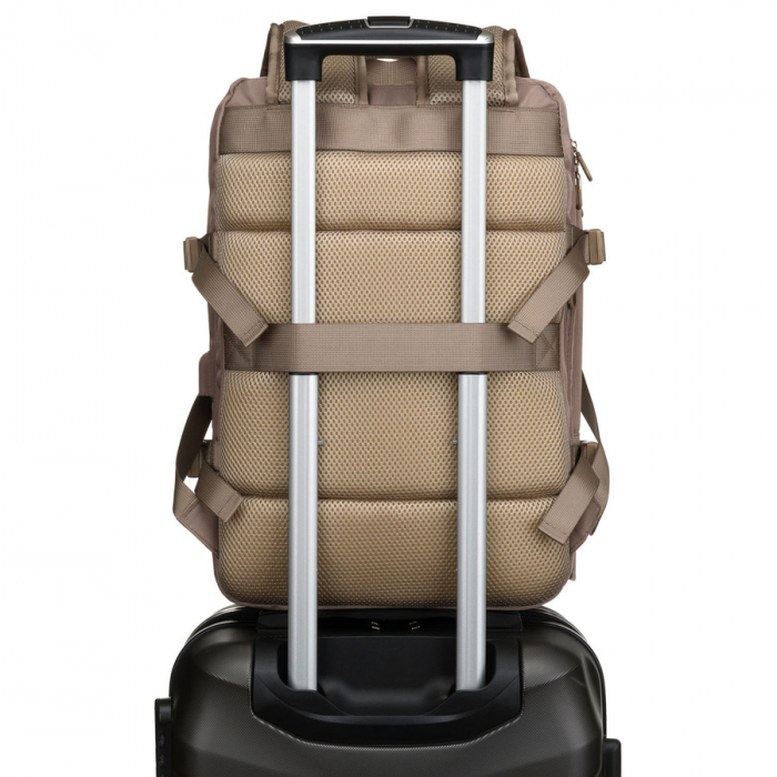 Rucsac de călătorie bej cu port USB - Peterson PTR-PTN 24421-5081 BEIGE [12]