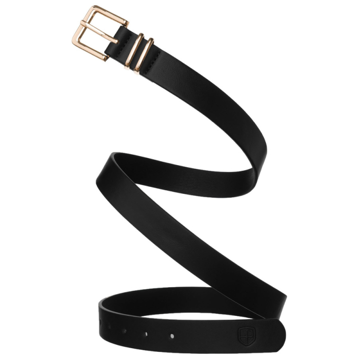 Curea neagră, îngustă, pentru femei, din piele ecologică - Peterson PTR-PTN STU-17G1 [6]