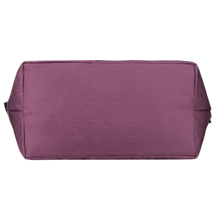 Geantă de damă mov, cu un singur compartiment, cu fermoar și buzunar exterior - Rovicky PTR-R-TZ15605-ZJ PURPLE [9]