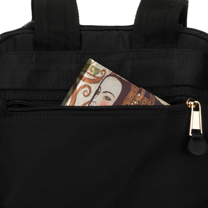 Rucsac negru din nailon pentru femei cu curea de bagaj - Peterson PTR-PTN JN-09-0047 BLACK [16]