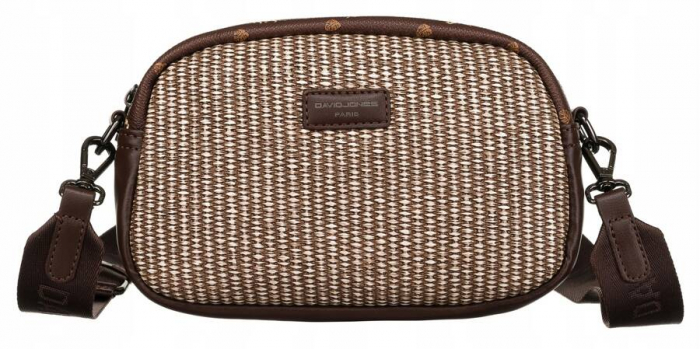 Geanta messenger de dama mica din piele ecologica - David Jones PTR-6875-1 BRO [2]