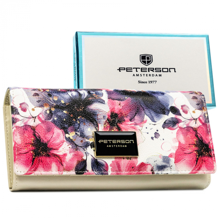 Portofel din piele pentru femei Peterson PTR-PTN PX24-PF1 ROSE [1]