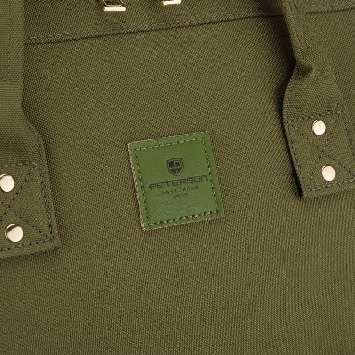 Rucsac de damă verde din poliester cu compartiment pentru laptop și bretele reglabile - Peterson PTR-PTN ALFA GREEN [6]
