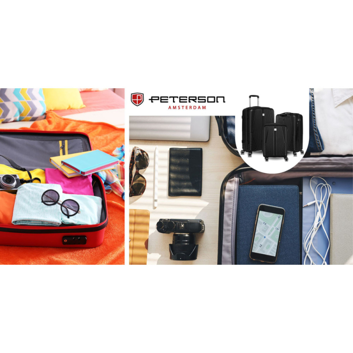 Set valize de călătorie din plastic ABS negru - Peterson PTR-PTN PP-09-SET3-1518 [23]