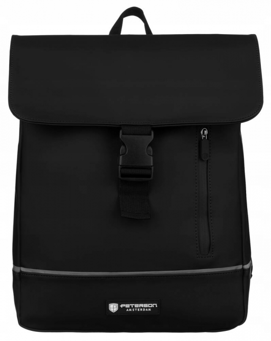 Rucsac solid de oraș din material sintetic cu husă inclusă - Peterson PTR-PTN EB97-6519 BL [2]