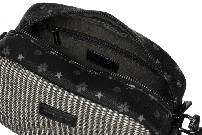 Geanta messenger de dama mica din piele ecologica - David Jones PTR-6875-1 BL [5]
