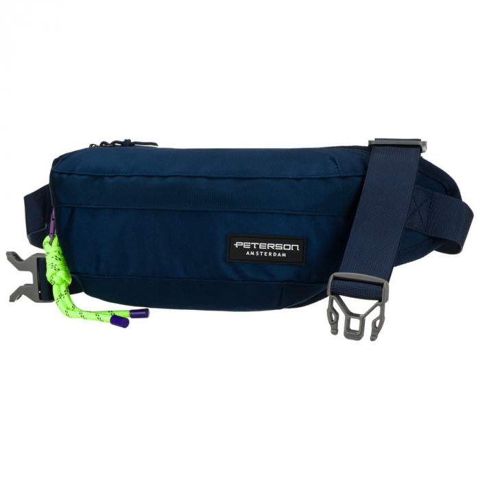Geantă sport și spațioasă tip borseta din poliester, bleumarin - Peterson PTR-PTN SWY-02-6997 NAVY [3]