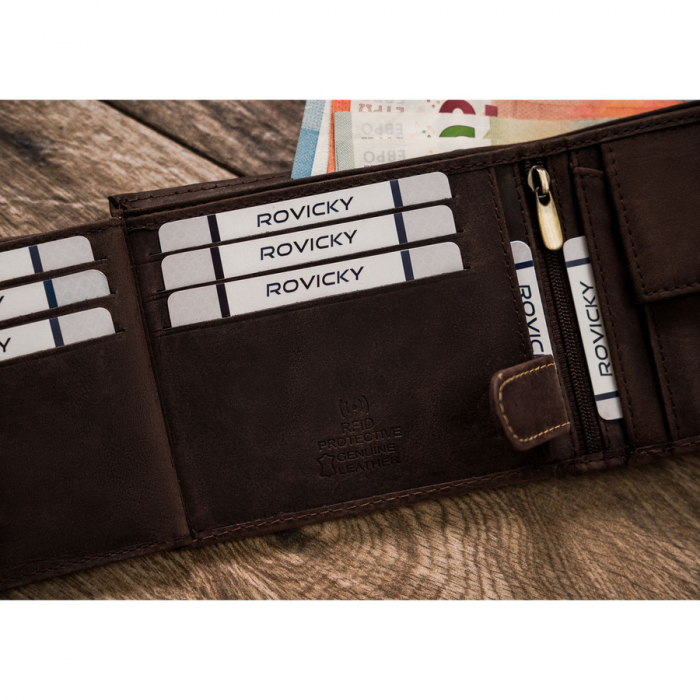 Portofel din piele naturala pentru barbati PTR-N992L-CHM-DOG-1-BL B [9]