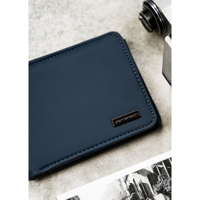 Portofel din piele pentru barbati Peterson PTR-PTN EH-04Z NAVY [4]