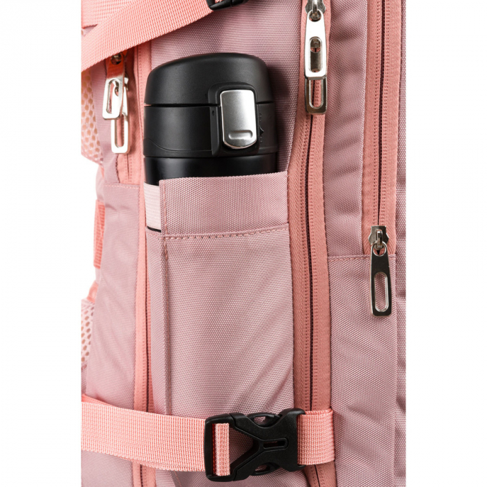 Rucsac cu spațiu pentru laptop roz, suspendat pe bretele reglabile - Peterson PTR-PTN 24403-6942 PINK [19]