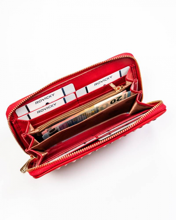 Portofel dama din piele Rovicky PTR-R-PFF-01-6113 RE [7]
