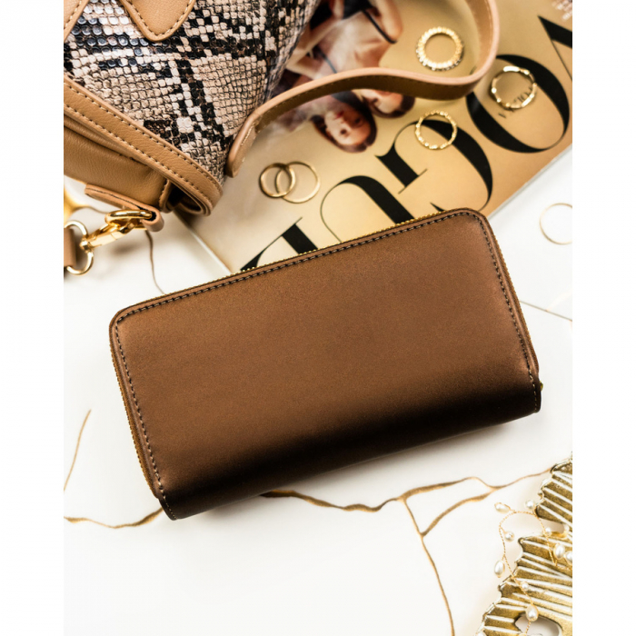 Portofel din piele pentru femei Peterson PTR-PTN PS116-HNL BROWN [4]