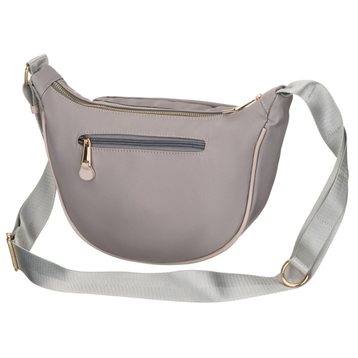 Geantă de damă gri din nylon, cu curea reglabilă și închidere cu fermoar - Peterson PTR-PTN JN-14-0306 GRAY [7]