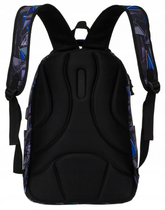 Rucsac de școală mare, multicolor, din poliester, cu port USB - Peterson PTR-PTN 77711-6654 PRT-6 [4]