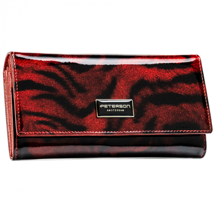 Portofel din piele pentru femei Peterson PTR-PTN PS122-TDS RED [2]
