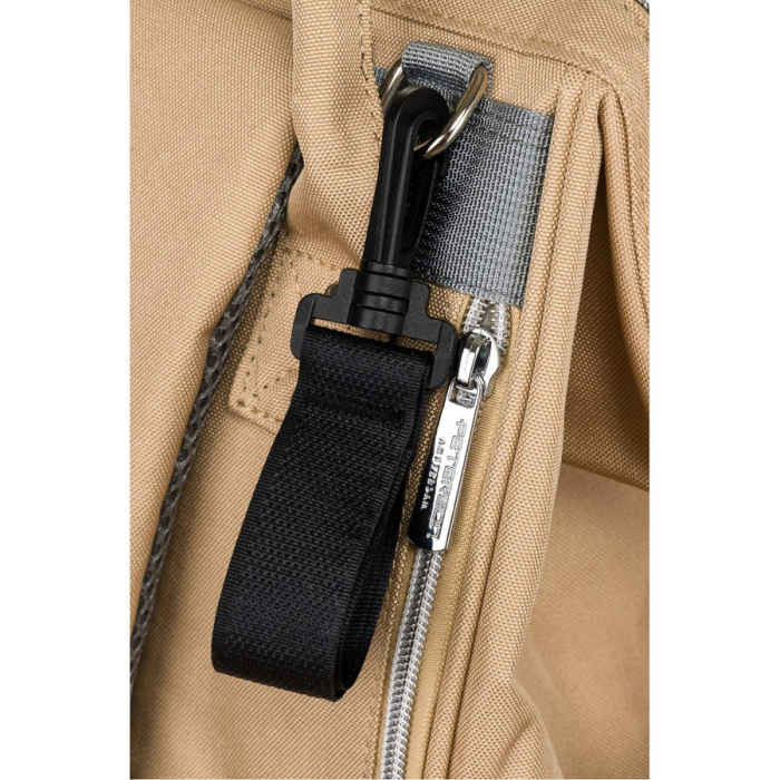 Rucsac multifunctional pentru mamici cu buzunare cu fermoar de culoare bej - Peterson PTR-PTN MB1-5978 BEIGE [9]